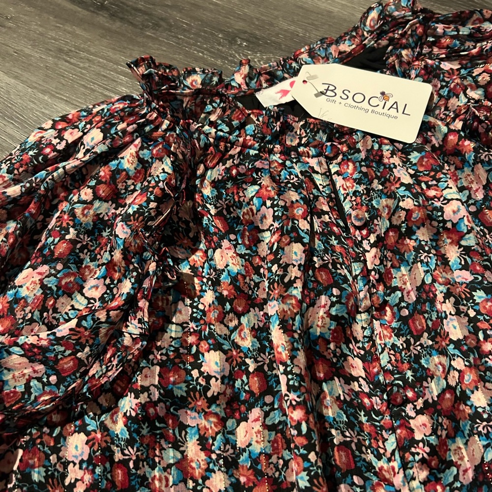 Floral Long Sleeve Blouse - Picture 6 of 8
